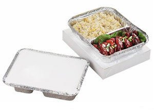 Aluminium rectangular box with carton lid