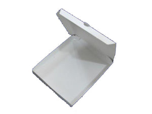 Crepe box with hinged lid